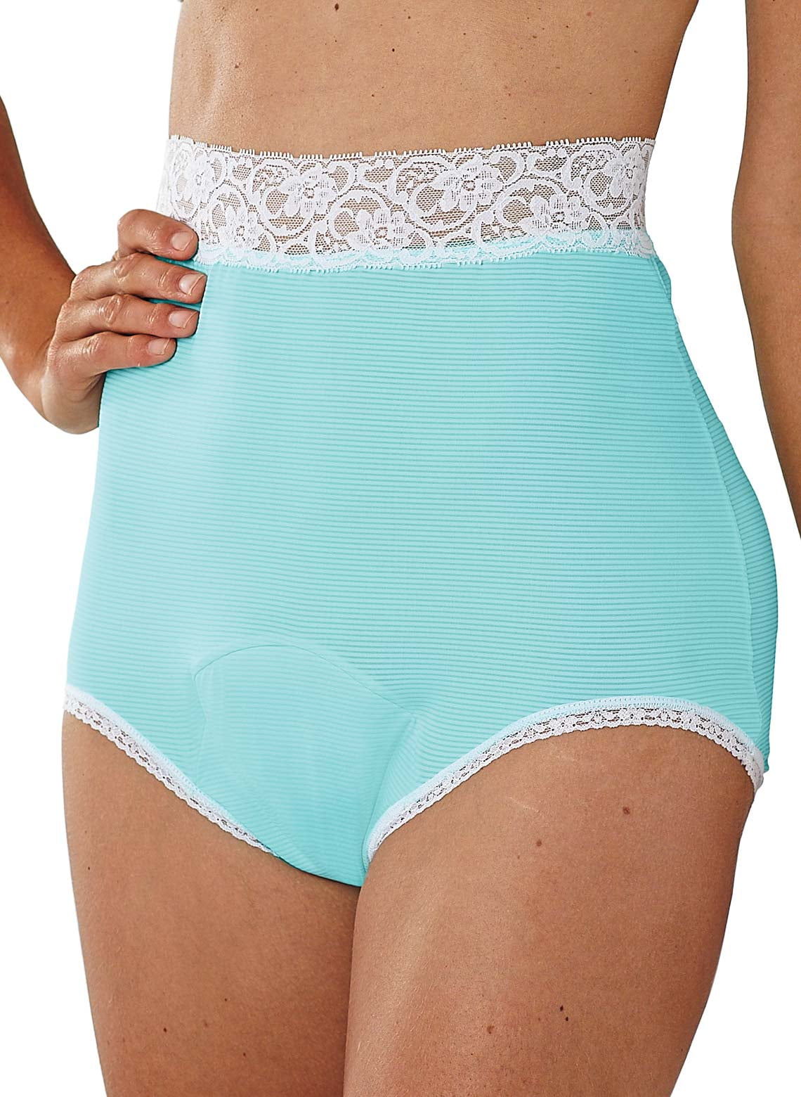 2Pack Incontinence Briefs with Lace Trim Size 11