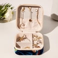 thumbnail image 6 of Rugby Travel Portable Square Jewelry Display Necklace Organizer Storage Box, 6 of 6