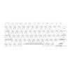 thumbnail image 1 of Teclado arte uñas Película elevada la cubierta silicona del Tugación elevado para largas Pro 13 2020-2023 Air 13/15 14/16 2021-2024, 1 of 9