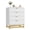 White, variant on Modern 4-Drawer Storage Dresser with Gold Metal Handles & Metal Legs, Spacious Organizer Chest Cabinet for Bedroom, Living Room, Hallway & Entryway - White