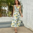 thumbnail image 3 of Lemons on White Sleeveless Dress Summer Women Clothes Dress for Pregnant Women Dresses, 3 of 9