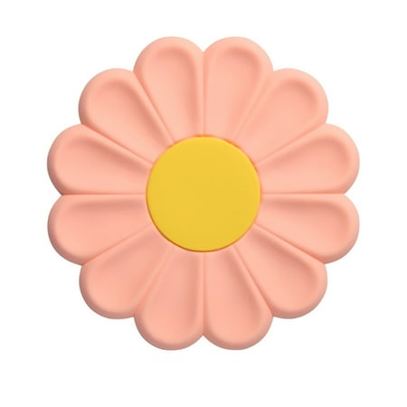

Anti-Hot Silicone Trivet Mat 6.7Inch Daisy Flower Shape Silicone Pot Holders Heat Resistant Hot Pads Anti Slip Place Mat Insulation Coaster Hot Pad for Dishes Hot Pots Pans