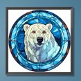 thumbnail image 3 of Pintura de diamante 5D Wdftyju DIY taladro redondo completo oso polar 30x30cm, 3 of 9