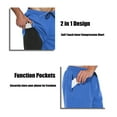 thumbnail image 2 of FEDTOSING Men's 2 in 1 Running Shorts Quick Dry Workout Athletic Shorts with Pocket Blue,up to 3XL, 2 of 7
