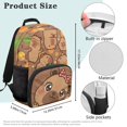 thumbnail image 7 of HUIACONG Galaxy Axolotl Print School Backpack for Girls Boys Ages 6-18 Large Capacity Water Resistant Book Bag for Elementary Middle High School Daily Use Travel, 7 of 7