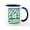 White/Navy Inside, variant on CafePress - Lucky Charm Mugs - 11 oz Ceramic Mug - Novelty Coffee Tea Cup