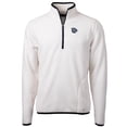 thumbnail image 2 of Men's Cutter & Buck  Oatmeal Lehigh Valley IronPigs Cascade Eco Sherpa Fleece Quarter-Zip Jacket, 2 of 3