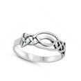 thumbnail image 4 of Celtic Braided Knot Promise Ring .925 Sterling Silver Band Jewelry Female Male Unisex Size 8, 4 of 4