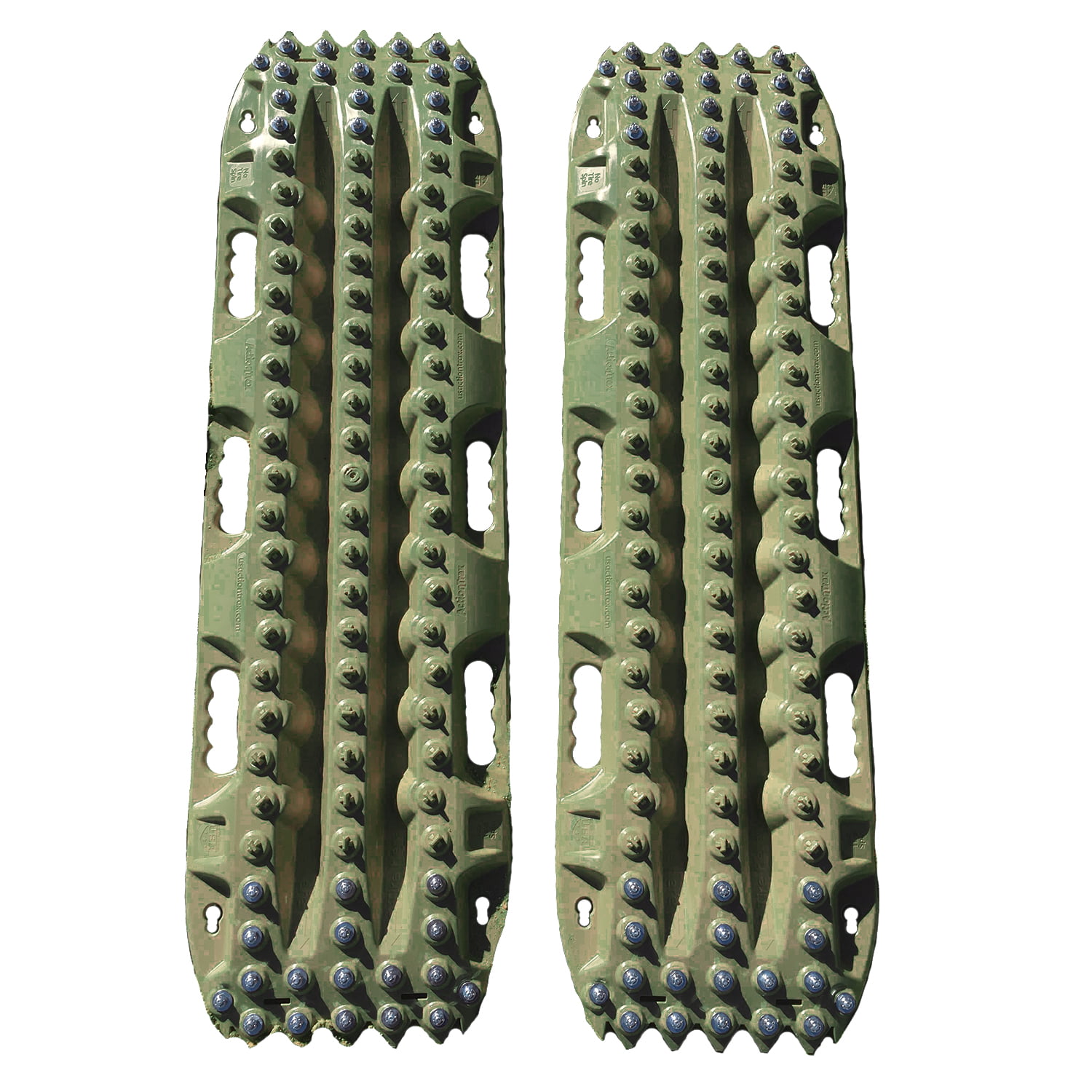 ActionTrax Self Recovery Track System for Snow Olive Drab Nylon with Metal Studs Sand 1 Pair Mud and Silt 