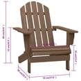 thumbnail image 4 of vidaXL Garden Chair Wood Brown, 4 of 4