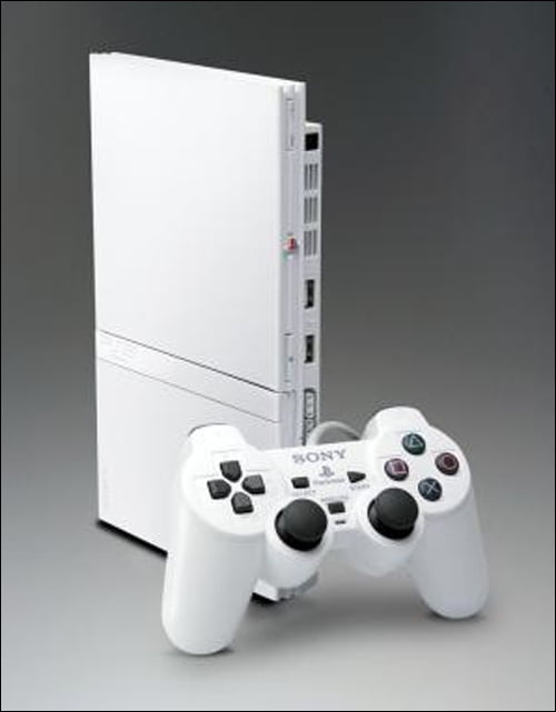 playstation 2 black and white