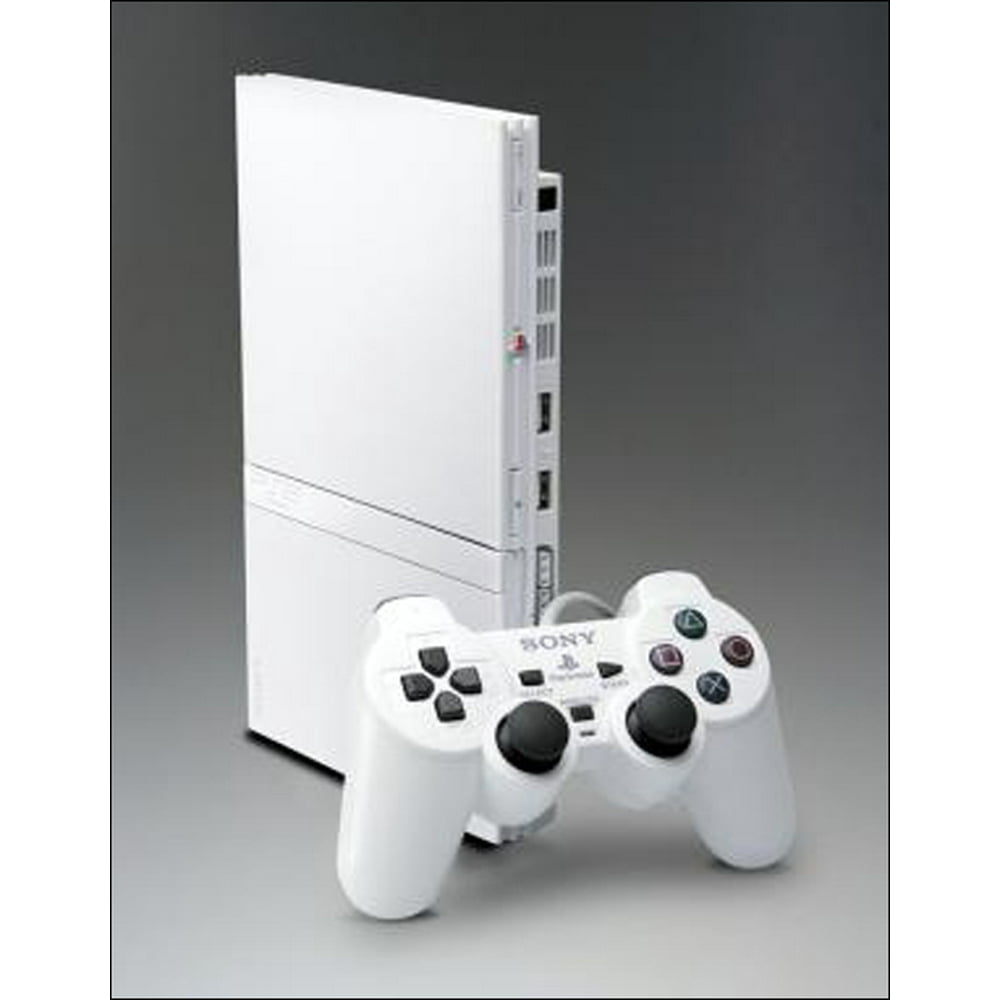 Refurbished Sony PlayStation 2 PS2 White Slim Game Console Walmart