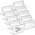 thumbnail image 1 of 48pcs Sign Holders Tabletop Display Stands L Shape Sign Display Stands Name Card Holders, 1 of 2