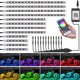 thumbnail image 1 of LYD 8pcs / 12pcs Kits de luces LED para motocicleta, control de aplicación RGB Smart Brake Glow Neon con control remoto RF dual para Davidson Honda Kawasaki Suzuki lyd modelStyleType, 1 of 2