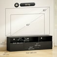 thumbnail image 3 of HOMCOM Modern TV Table with 3 Cabinets, 85 Inch TV Stand for Living Room, 3 of 10