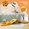 thumbnail image 6 of Kids Couch, Linor 10 Pcs Toddler Couch, Baby Kids Sofa Couch for Bedroom & Playroom, over 10 Combinations Creative Modular Sofa for Kids, Creative Sofa for Imaginative Kids (Yellow), 6 of 7