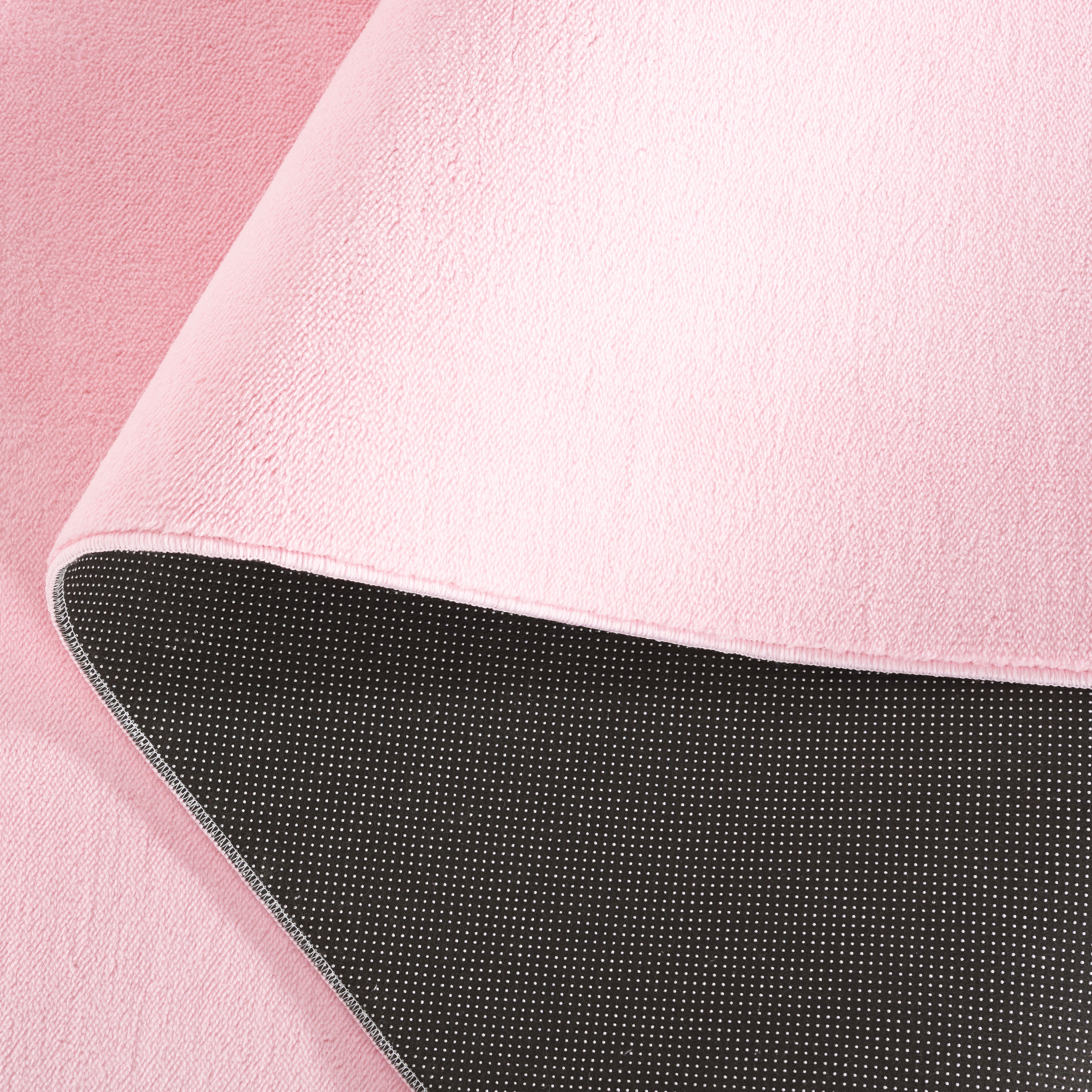 SAFAVIEH Loft Kalya Solid Machine Washable Area Rug, Pink, 6' x 9'