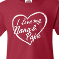 thumbnail image 4 of Inktastic I Love My Nana and Papa in White Chalk Heart Youth T-Shirt, 4 of 5