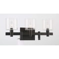 thumbnail image 2 of Eurofase 46812-018 Decato 3-Light 21 in. Matte Black Clear Glass Vanity Wall Light, 2 of 10