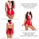 thumbnail image 5 of Ropa De Dormir De Juego De Rol De Navidad, Traje De Cosplay De Navidad De Mujer Sin Espalda Suave Con Capucha Cuello En V Profundo Para Cosplay Para Mujer ANGGREK L rojo, 5 of 6