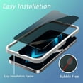 thumbnail image 4 of (3 Pack) Sorlnern Privacy Screen Protector for iPhone 12, iPhone 12 Pro Privacy Screen Protector, Anti Spy Tempered Glass Film, with Easy Installation Tray (iPhone 12 Pro/iPhone 12 6.1"), 4 of 5