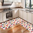 thumbnail image 3 of Kitchen Rugs Sets Of 2,White Chicken Rooster Pattern Anti Fatigue Kitchen Mat Rugs Non Slip Washable,Decorative Kitchen Floor Mats for Kitchen,Sink,Laundry,17"X47", 3 of 5