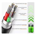 thumbnail image 3 of Cable Tipo C Usb Datos Carga Rápida 2.4a U-volt Color Negro Vcbl002, 3 of 6