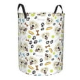 thumbnail image 2 of Daiia Labrador Retriever Dog Round Laundry Basket with Handles Thickened Waterproof Circular hamper,Dirty Clothes Storage Basket for Bedroom,Bathroom,College Dorm-Medium, 2 of 8