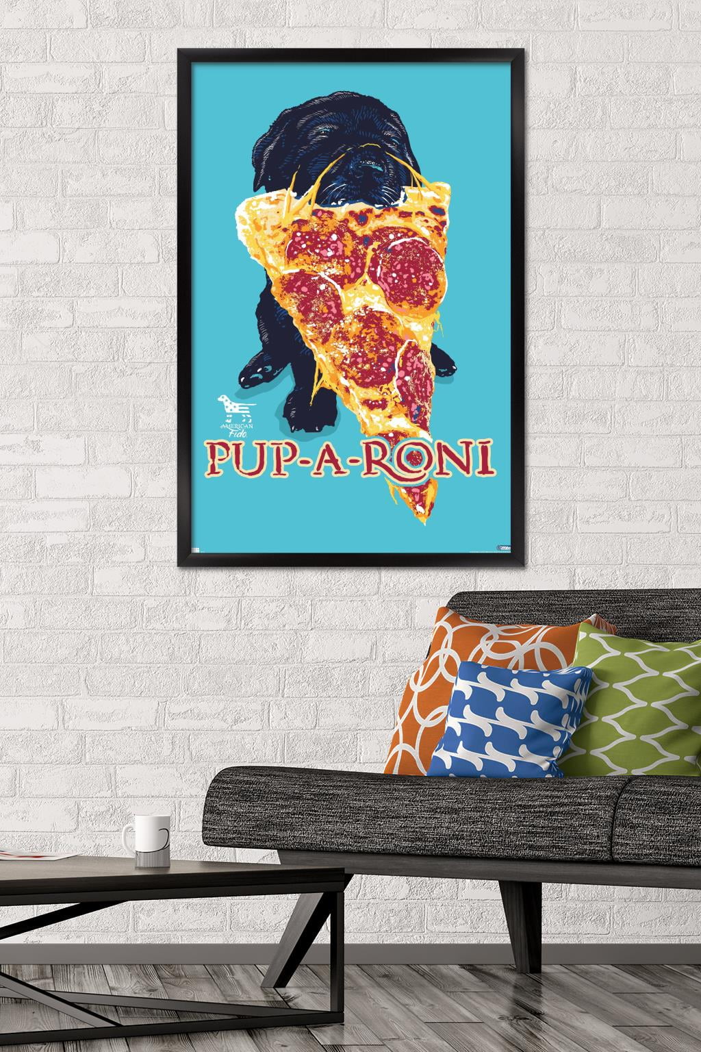 Jim Baldwin - Pup-a-roni Wall Poster, 22.375" x 34" Framed
