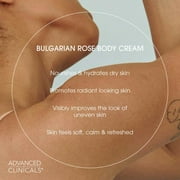 Advanced Clinicals Anti Aging Bulgarian Rose Moisturizing Body Cream, 16 Oz