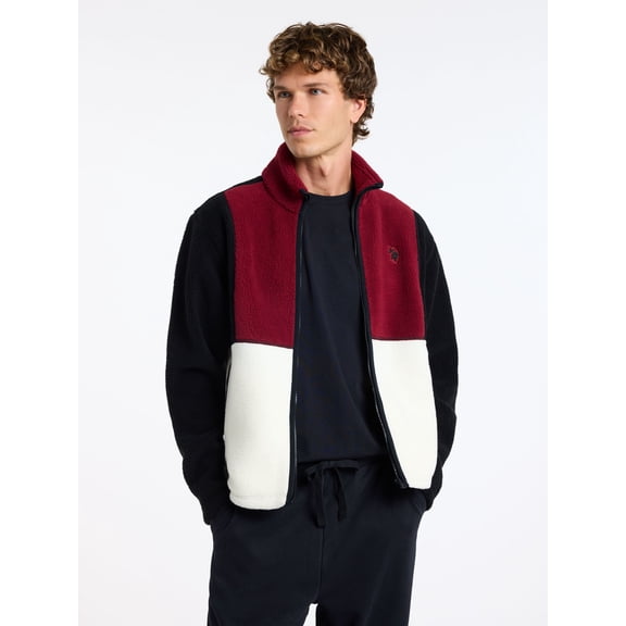 U.S. Polo Assn. Men's Cozy High-Pile Fleece Jacket