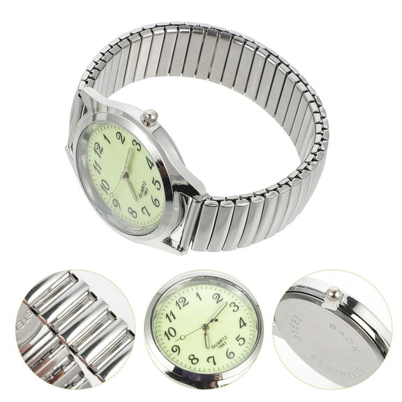 BESTYASH Digital Watch for Seniors, Stainless Steel Design, Comfortable for Daily Wear, 1 Piece