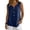 Navy, variant on Womens Tank Tops Cotton Linen V Neck Sleeveless Loose Fit Beige Tank Tops for Women