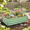 thumbnail image 2 of Outsunny 4' x 2' x 1' Raised Garden Bed, Galvanized Planter Box, 2 of 10