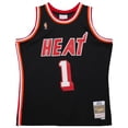 thumbnail image 2 of Men's Mitchell & Ness Chris Bosh Black Miami Heat 2013/14 Hardwood Classics Swingman Jersey, 2 of 3