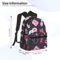 thumbnail image 4 of Wukai Breast Cancer Awareness1 Versatile Backpack:Spacious,Organized,Comfortable,Ideal for Travel and Everyday Use with Multiple Pockets and Padded Straps, 4 of 8