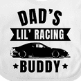 thumbnail image 4 of Inktastic Dads Lil Racing Buddy Boys or Girls Baby Bib, 4 of 4