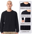 thumbnail image 5 of BELLA + CANVAS Unisex Heavyweight Garment-Dyed Long Sleeve Crewneck T-Shirts (Navy , 2XL), 5 of 8