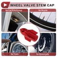thumbnail image 3 of 4 Pcs Embouts de Valve de Pneu Style Fusée Couvre-Poussière Décoratifs 7x25.4mm Alliage d'Aluminium Rouge, 3 of 7