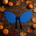 thumbnail image 3 of Bat Wings Halloween Non-woven Blue 1 Pack Costume Accessory for Halloween Themed Parties Cosplay Dress Up Pretend Play Trick or Treat Events Children Holiday Fancy Dress Prop, 3 of 4