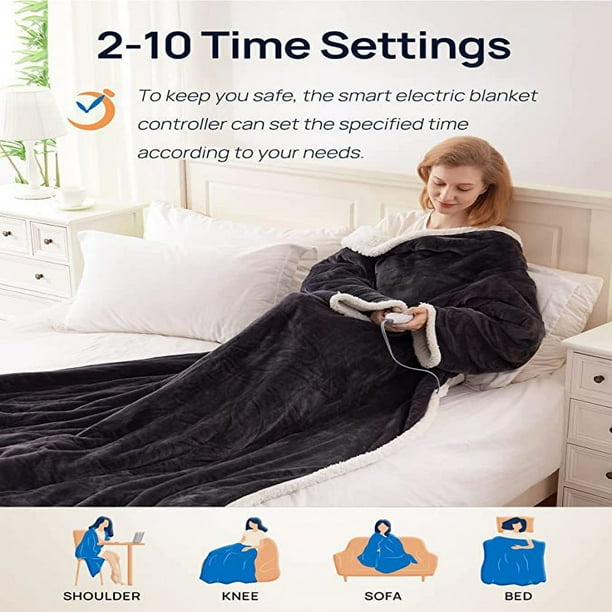 Heated blanket hoodie sale