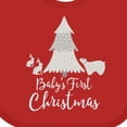 thumbnail image 4 of Inktastic Babys First Christmas Scandinavian Tree Boys or Girls Baby Bib, 4 of 4