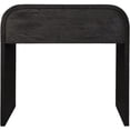 thumbnail image 4 of Maklaine Mid-Century Solid Wood Black Oak Finish Night Stand, 4 of 15