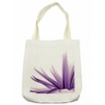 thumbnail image 1 of Flower Tote Bag, Ombre Color Change Style Leaves Water Colored Print Calming Details Image, Cloth Linen Reusable Bag for Shopping Books Beach and More, 16.5" X 14", Cream, by Ambesonne, 1 of 2