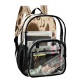 thumbnail image 2 of Ttyddzy Clear Backpack Heavy Duty PVC Transparent Backpack for College Workplace, Musical Note, 2 of 8