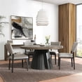 thumbnail image 2 of Pemberly Row Contemporary Wood Console Table in Antique Brown Oak, 2 of 6