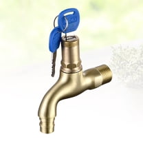 ETHZZLE Outdoor Kitchen Faucet in Golden Copper Finish, Sleek Simple Design with Lockable Feature, 1 Piece