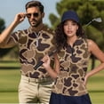 thumbnail image 2 of Aplkyhs Matching Couple Tennis Shirts Couple Camo Hunting Duck Golf Matching Outfits 4-Way Stretch Golf Shirts for Men Quarter Zip Golf Accessories for Men Suitable for Outdoor Sports, 2 of 6