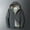 Gray, variant on symoid Mens Coats and Jackets- Solid Casual Thicken Hooded Zipper Winter Keep Warm Windproof Jacket Coats Gray XXL