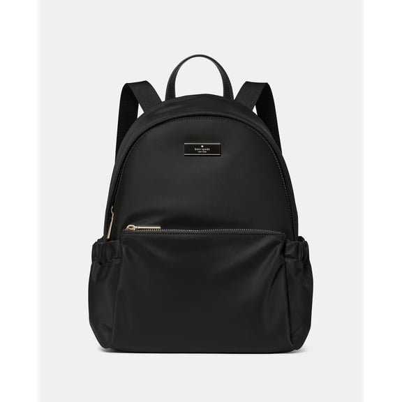 Kate Spade Carter Nylon Dome Backpack – 100% Recycled Nylon | Women's Everyday Backpack | Black